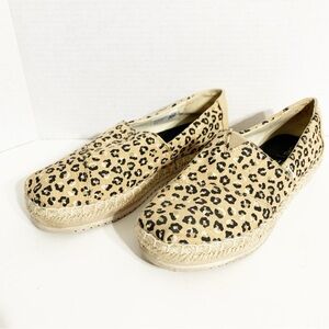 TOMS Classic Alpargata Natural Rope Platform Espadrille in 🐆 Cheetah-Print